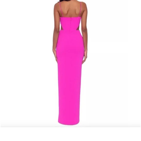 Xscape Sleeveless Side Cutout Gown - Picture 2 of 8